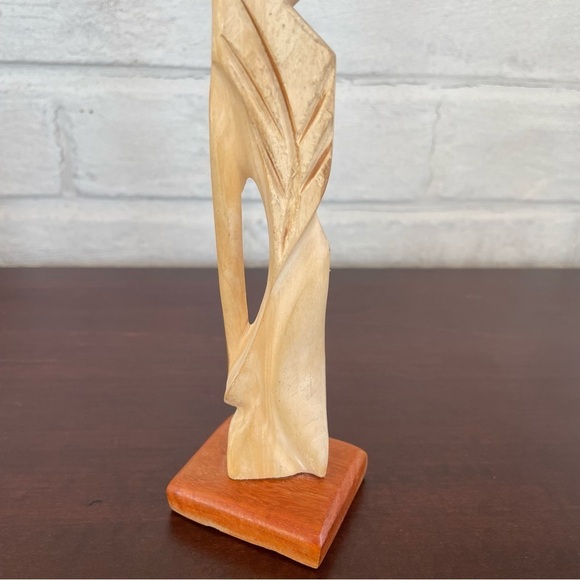 Nude Lady Wooden Art Nouveau Sculpture - Picture 10 of 14